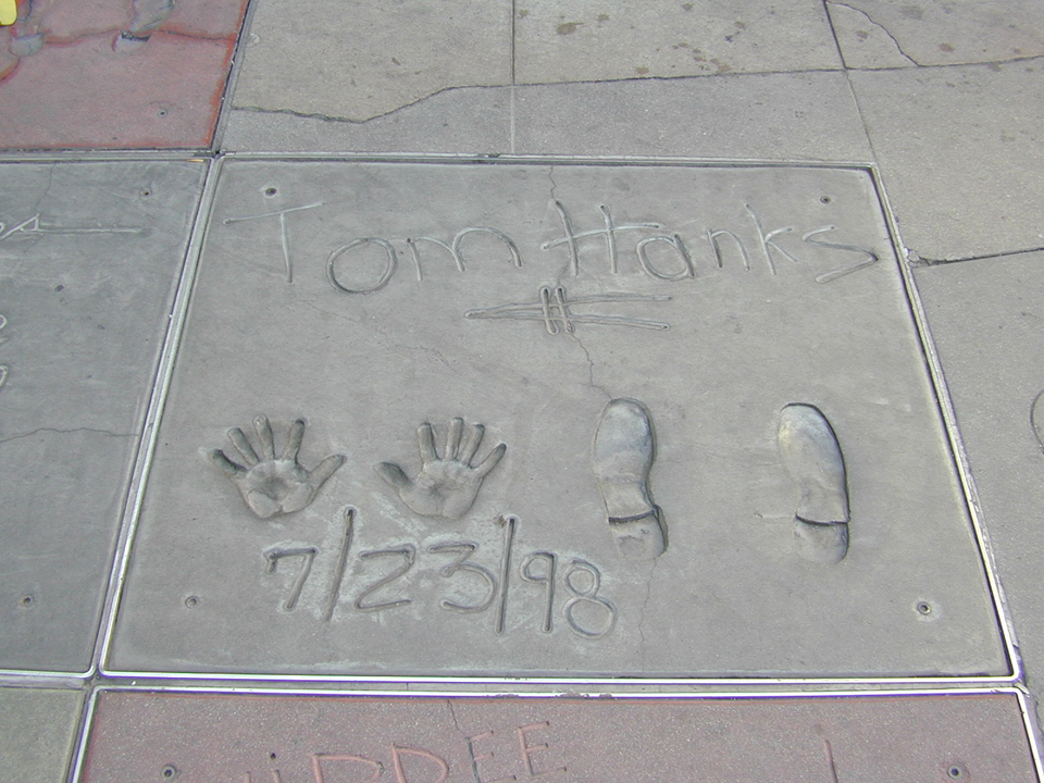 chinese theatre tom hanks prints